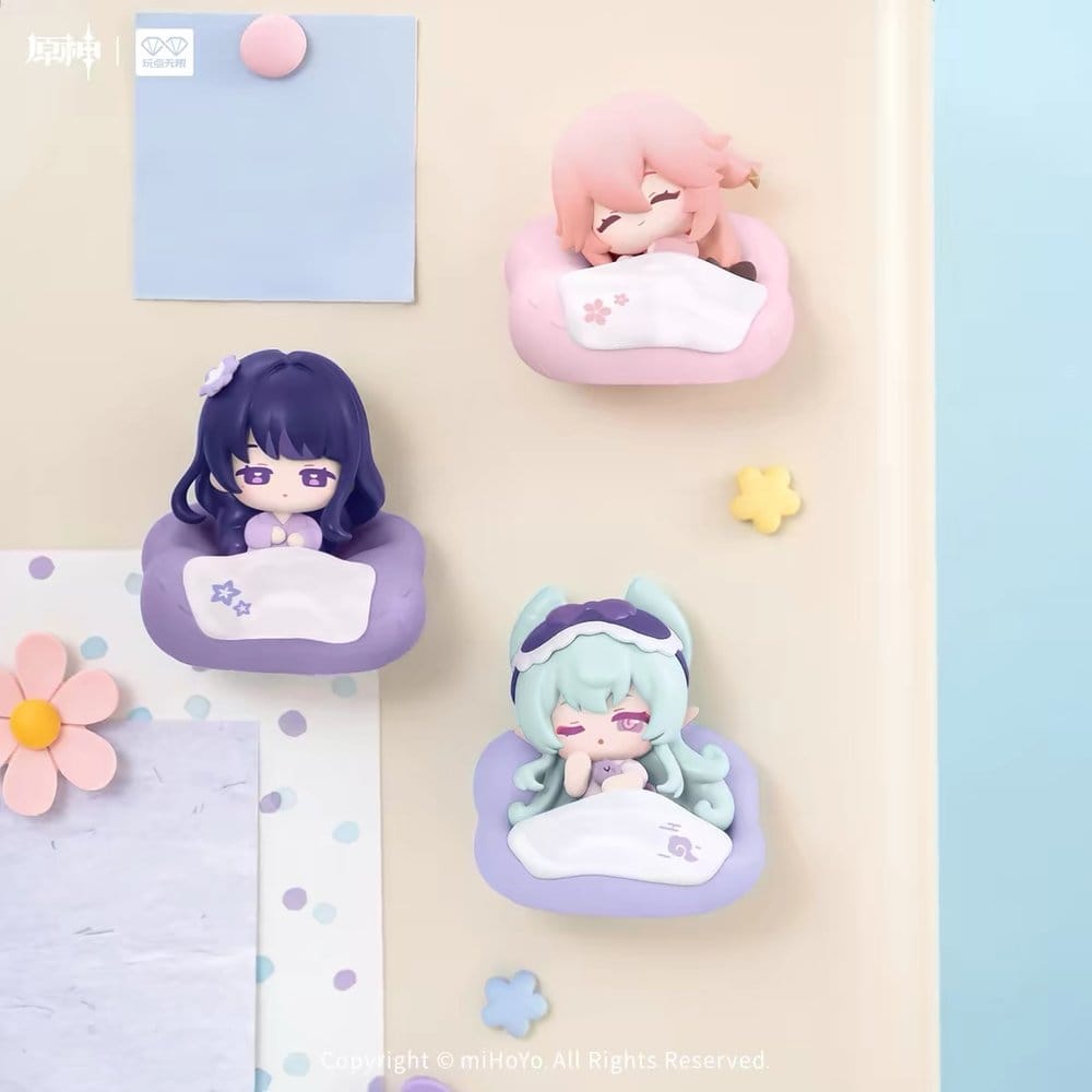 Genshin Impact 3D Magnet Cloud Pillow Dreamland Series 5 cm Cajas Sorpresas Expositor (9)