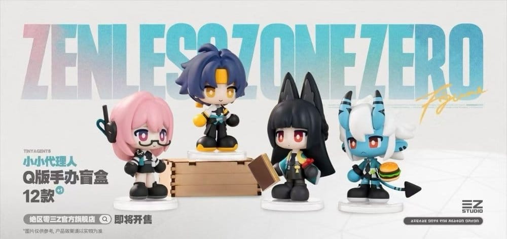 Zenless Zone Zero figuras mini PVC Tiny Agents 8-10 cm Blind Box Display (12)