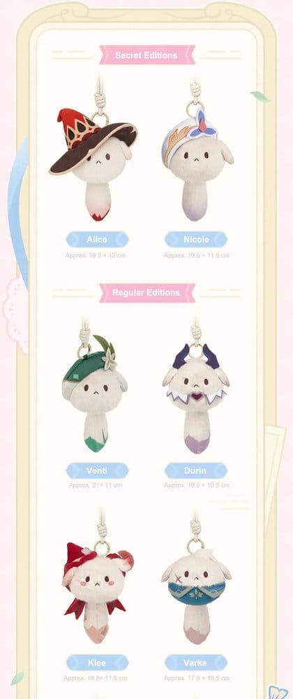 Genshin Impact Peluches Tea Party Companion Dodoco Cajas Sorpresas 17-20 cm Expositor (9)