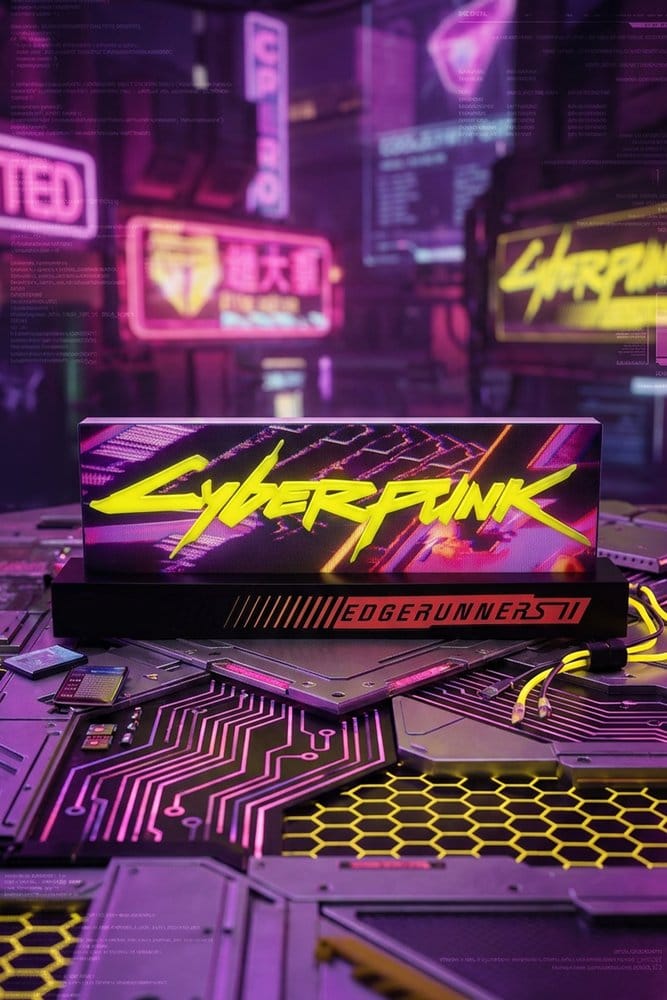 Cyberpunk: Edgerunners Candeeiro Logo Edgerunner 2 8 cm