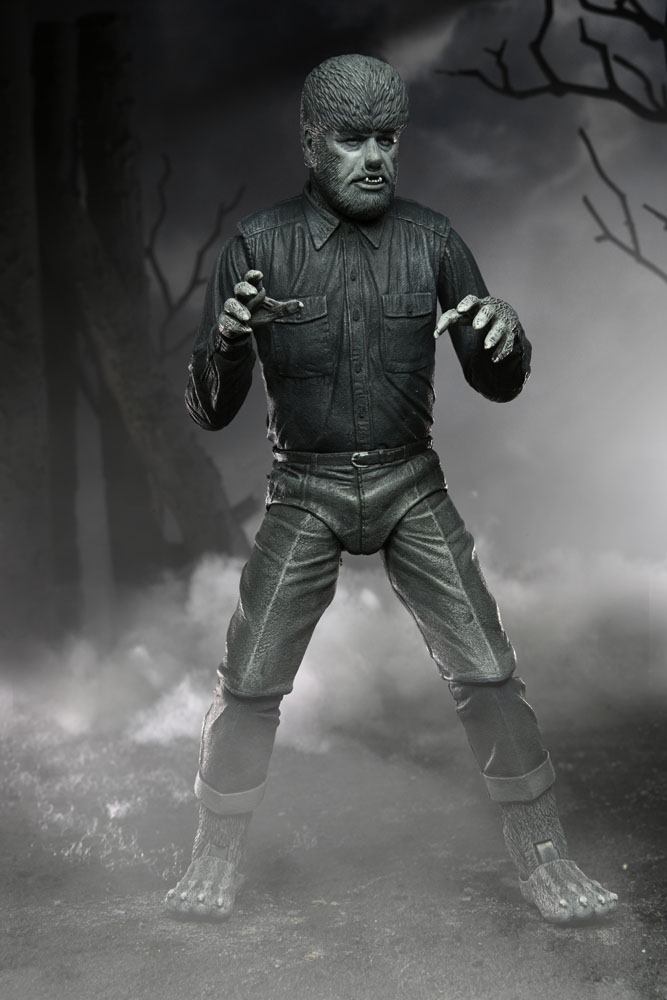 Figura neca universal monster scale action ultimate wolf b w
