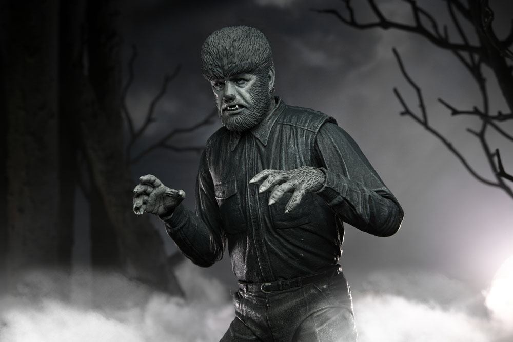 Figura neca universal monster scale action ultimate wolf b w
