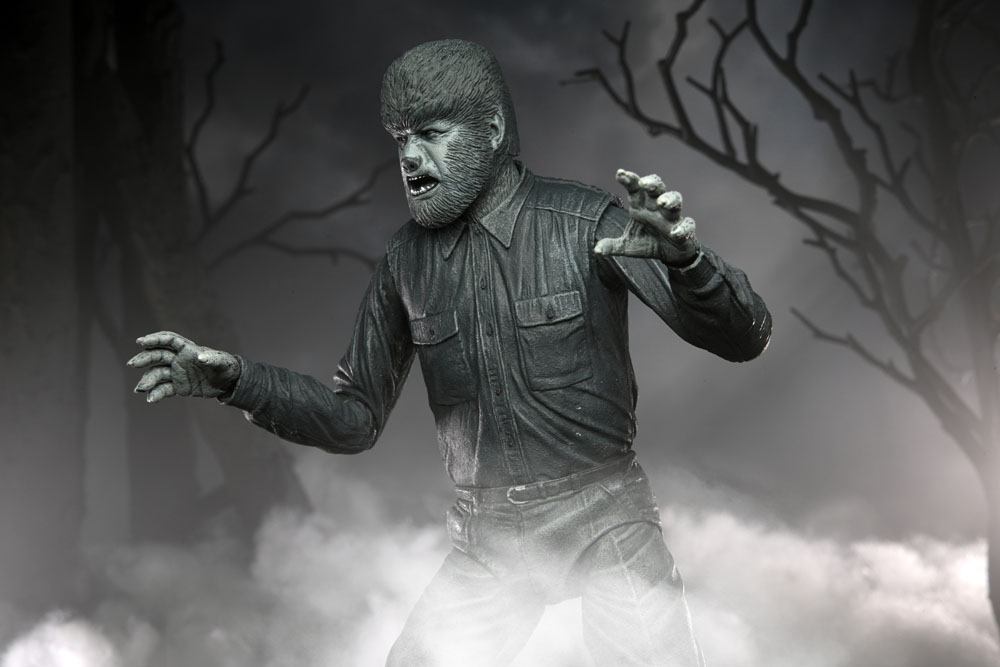 Figura neca universal monster scale action ultimate wolf b w
