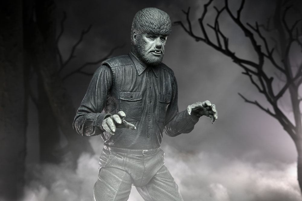 Figura neca universal monster scale action ultimate wolf b w