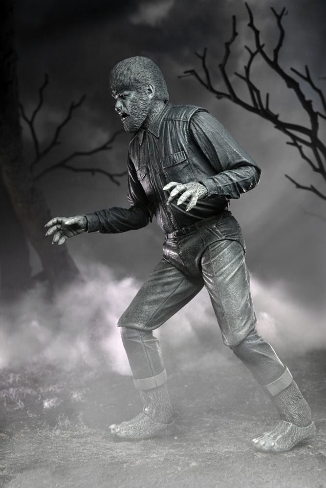Figura neca universal monster scale action ultimate wolf b w