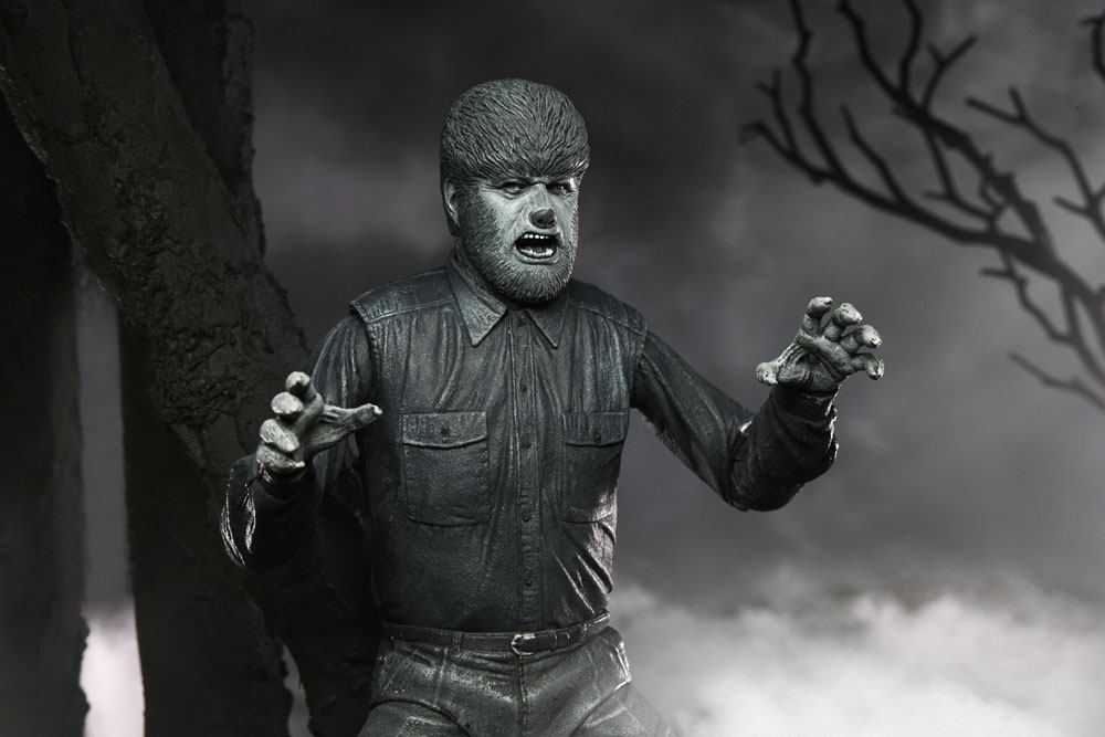 Figura neca universal monster scale action ultimate wolf b w