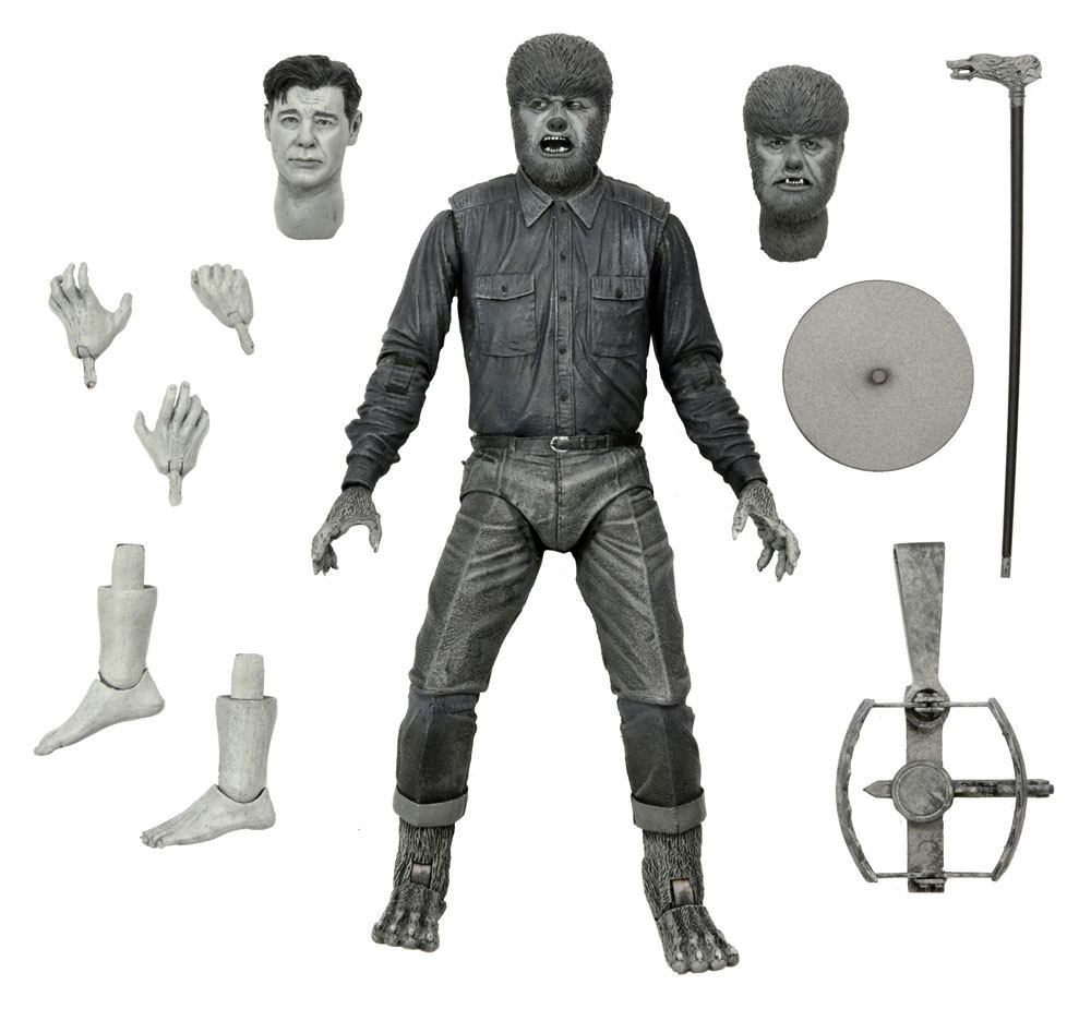 Figura neca universal monster scale action ultimate wolf b w