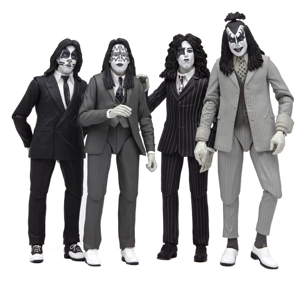 KISS pack de 4 Figuras Dressed to Kill Album Cover 18 cm Frikytopia