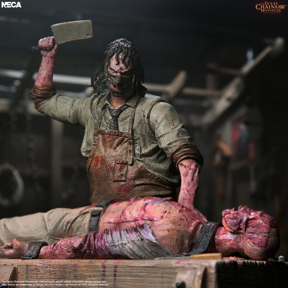 Texas Chainsaw Massacre: The Beginning Diorama Figura Leatherface Slaughterhouse Boxed Set 18 cm