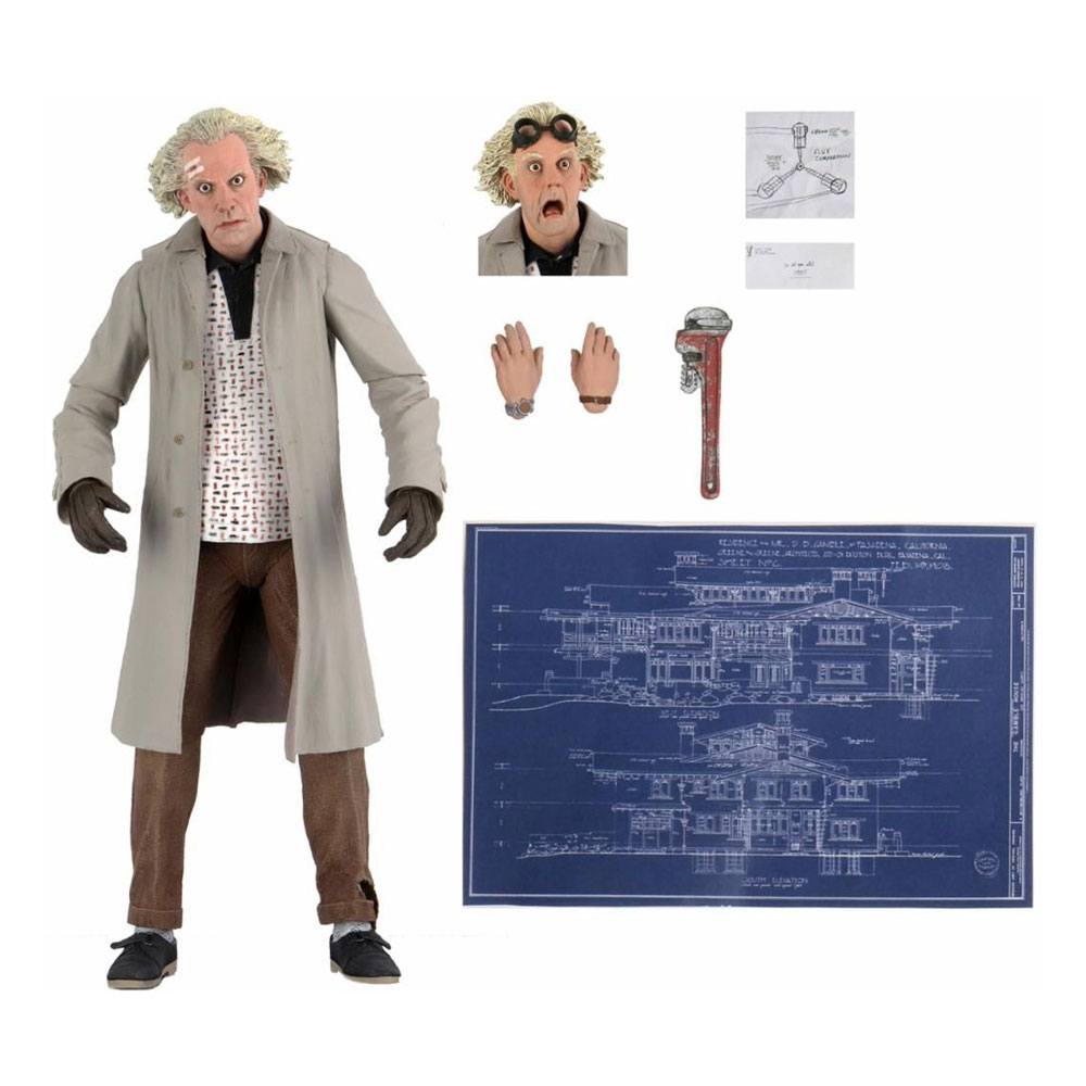 Regreso al Futuro Figura Ultimate Doc Brown 18 cm Frikytopia
