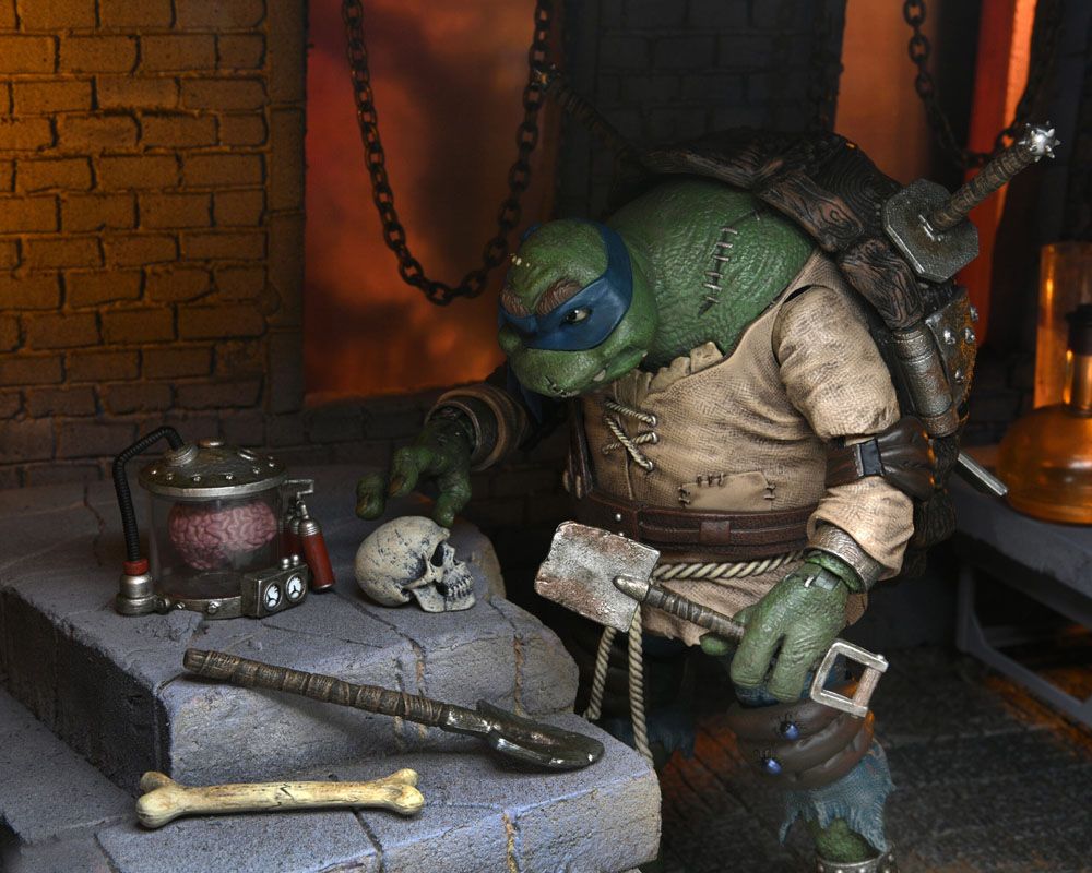 Figura Ultimate Leonardo As Hunchback Tortugas Ninja 18 cm