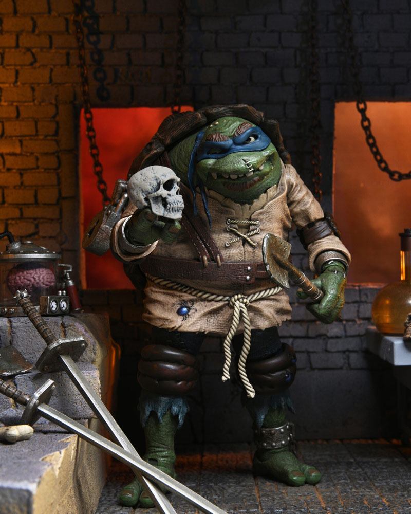 Figura Ultimate Leonardo As Hunchback Tortugas Ninja 18 cm
