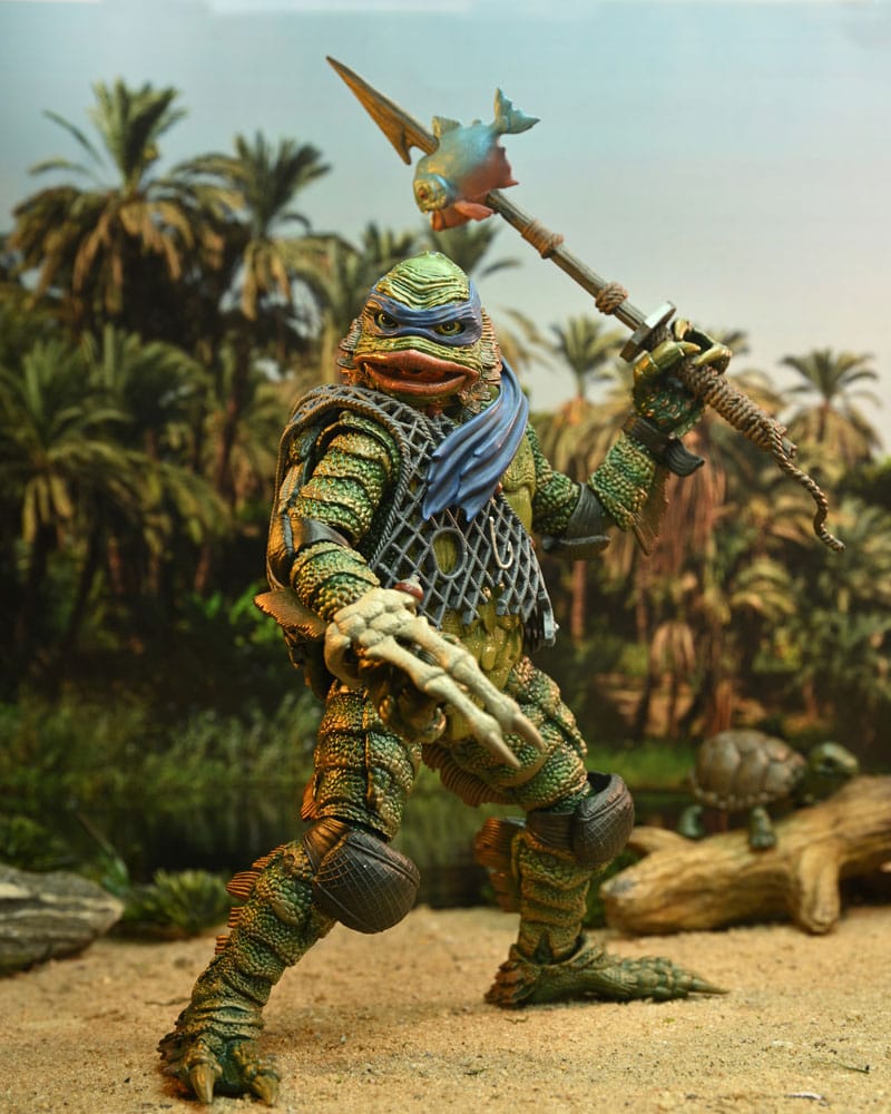Universal Monsters/Teenage Mutant Ninja Turtles Figura Leonardo as the Creature 18 cm