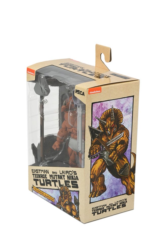 Figura neca teenage mutant ninja turtles mirage comics triceraton gladiator scale action 18cm