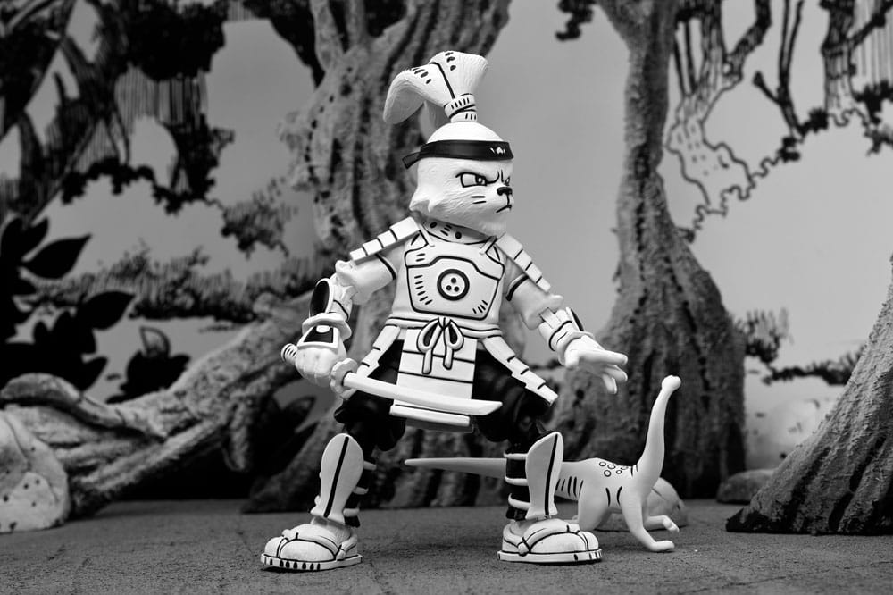 Figura neca usagi yojimbo black & white ver. scale action 18cm