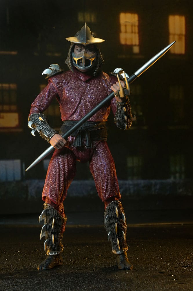 Tortugas Ninja (1990 Movie) Figura Roof Top Battle Shredder vs Leo 18 cm