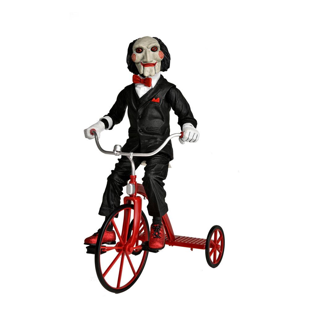 Saw Figura con sonido Billy con Triciclo 30 cm Frikytopia