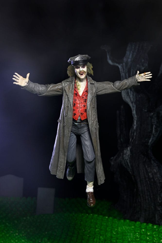Ultimate beetlejuice tour guide the bio - exorcist scale action fig. 18 cm beetlejuice 1988
