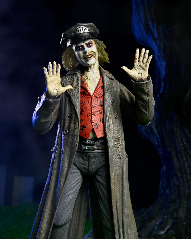 Ultimate beetlejuice tour guide the bio - exorcist scale action fig. 18 cm beetlejuice 1988