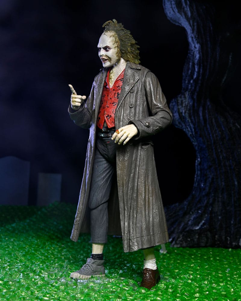 Ultimate beetlejuice tour guide the bio - exorcist scale action fig. 18 cm beetlejuice 1988