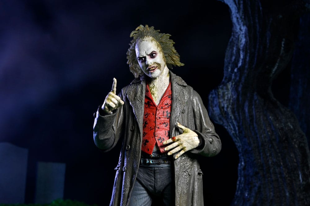 Ultimate beetlejuice tour guide the bio - exorcist scale action fig. 18 cm beetlejuice 1988