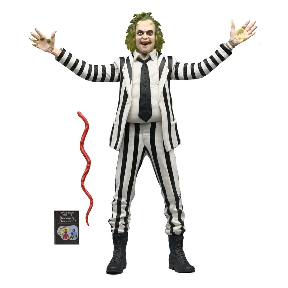 Beetlejuice black and white striped suit scale action fig. 18 cm beetlejuice (1988)