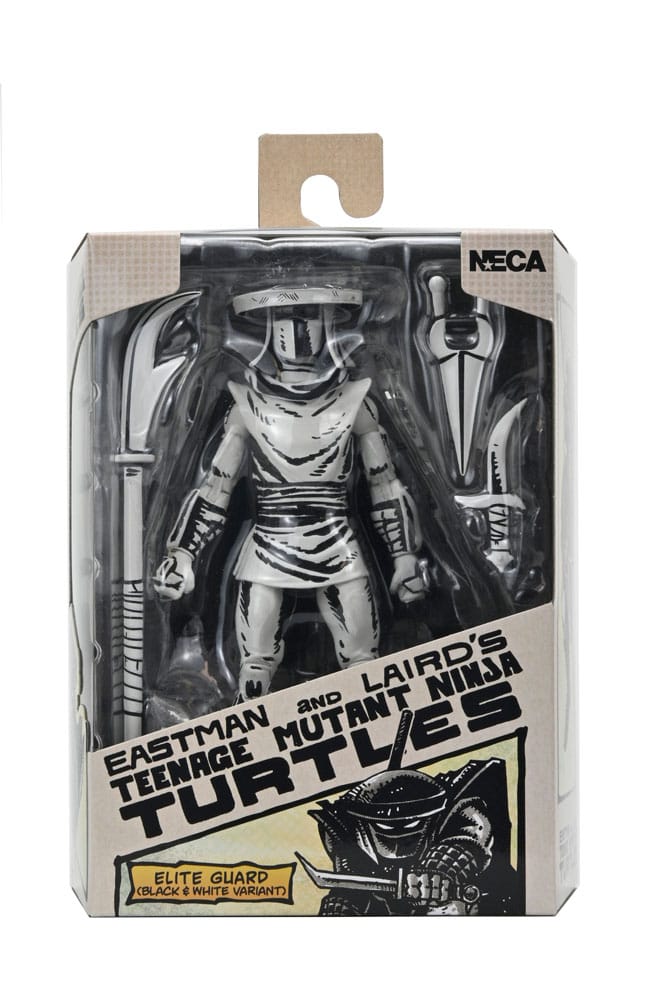 Teenage Mutant Ninja Turtles Figura Elite Foot Ninja Guard Black & White 18 cm