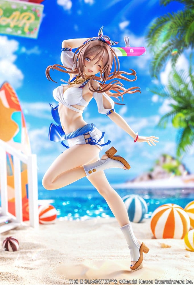 The Idolmaster Gakuen Figura PVC 1/7 Himesaki Rinami Kimi to Semi Blue Ver. With Bonus 27 cm
