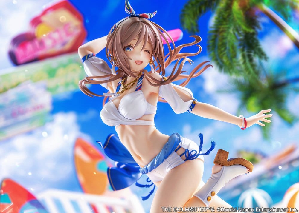 The Idolmaster Gakuen Figura PVC 1/7 Himesaki Rinami Kimi to Semi Blue Ver. With Bonus 27 cm