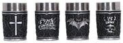 Ozzy Osbourne Jogo de copos de chupito Prince of Darkness 9 cm