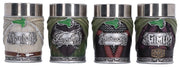 O Senhor dos Anéis Jogo de mini canecas The Fellowship 4 cm