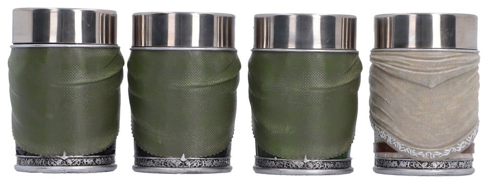 O Senhor dos Anéis Jogo de mini canecas The Fellowship 4 cm