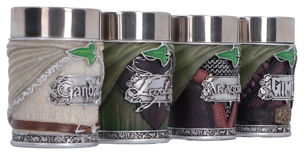O Senhor dos Anéis Jogo de mini canecas The Fellowship 4 cm