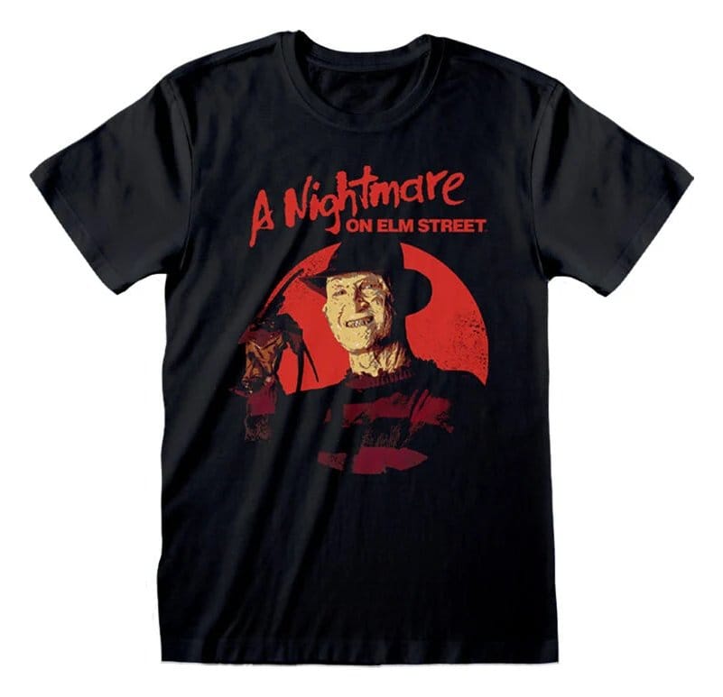 T-shirt Nightmare on Elm Street Freddie Black Tamanho XL