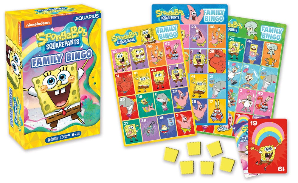 Bob Esponja Juego de Mesa Family Bingo *INGLÉS* Frikytopia