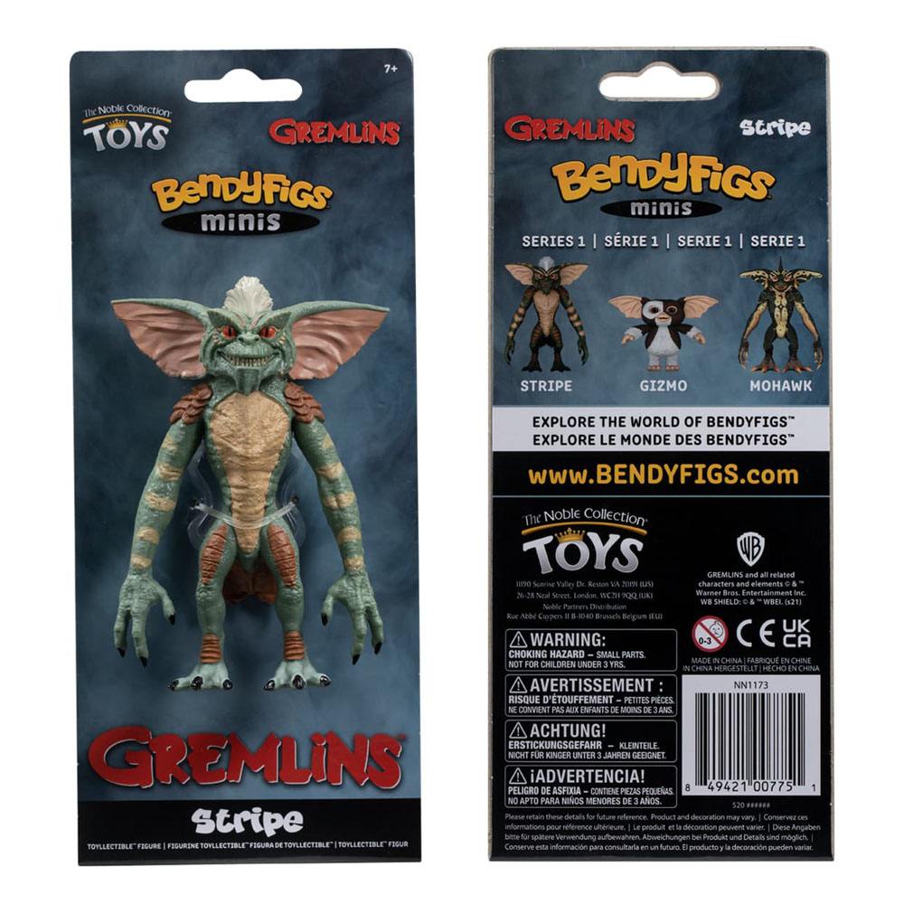 Figura the noble collection bendyfigs cine gremlins stripe flexible