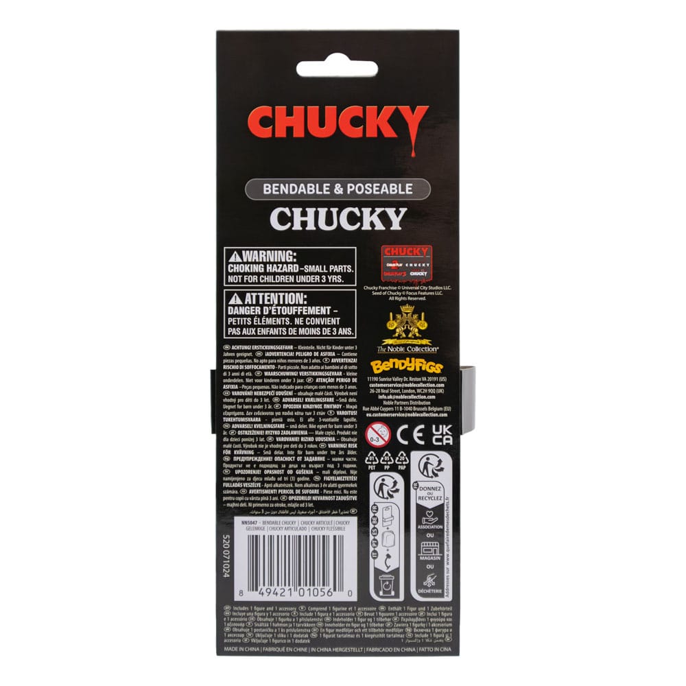 Chucky figura flexible 14 -5 cm universal bendyfig comic