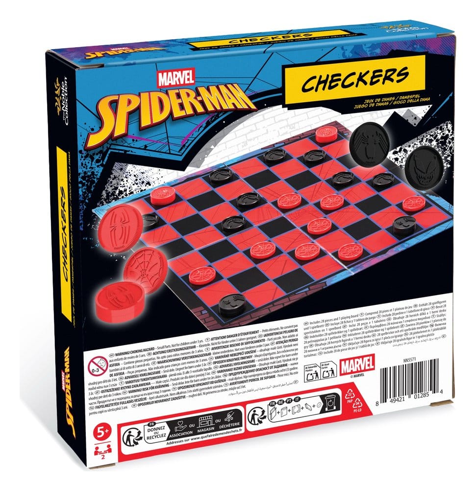 Marvel Juego de Damas Spider-Man 38 cm