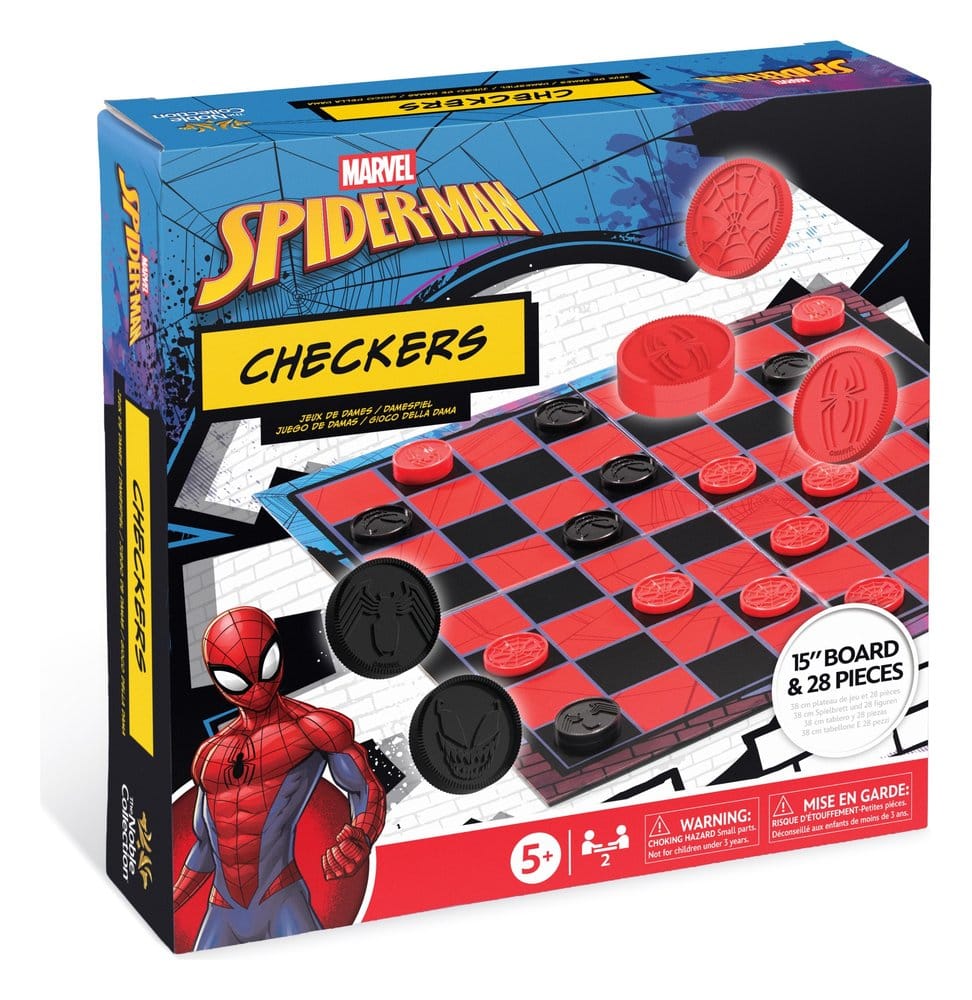 Marvel Juego de Damas Spider-Man 38 cm