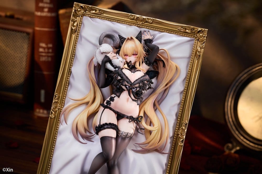 Original Character Figura PVC 1/7 Stella Black Cat Ver. Deluxe Edition 27 cm