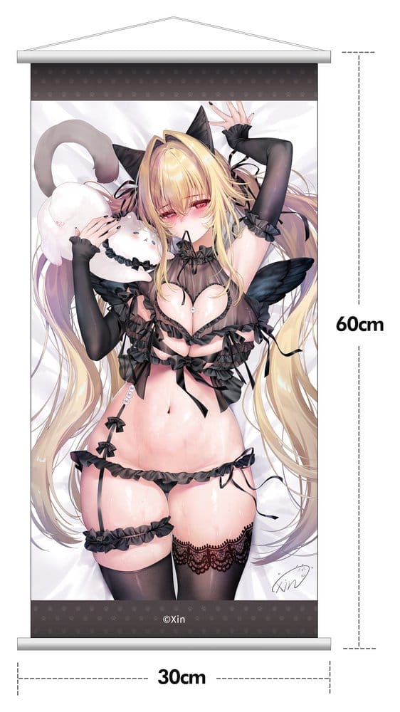 Original Character Figura PVC 1/7 Stella Black Cat Ver. Deluxe Edition 27 cm