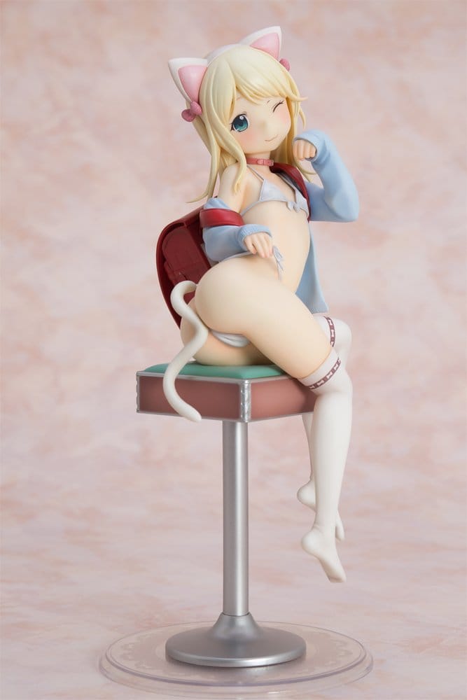 Hatsukoi Ribbon Figura PVC 1/6 Yuu White cat Ver. 25 cm Frikytopia