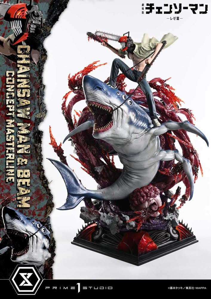 Chainsaw Man Concept Masterline Series Estatua 1/6 Chainsaw Man & Beam 73 cm Frikytopia