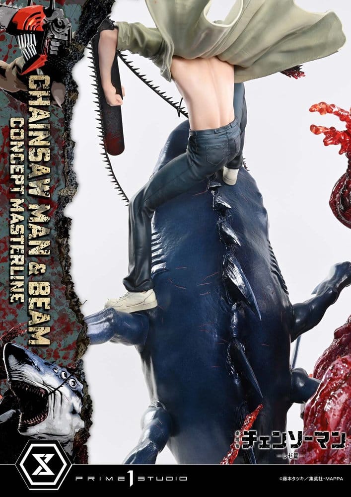 Chainsaw Man Concept Masterline Series Estatua 1/6 Chainsaw Man & Beam 73 cm