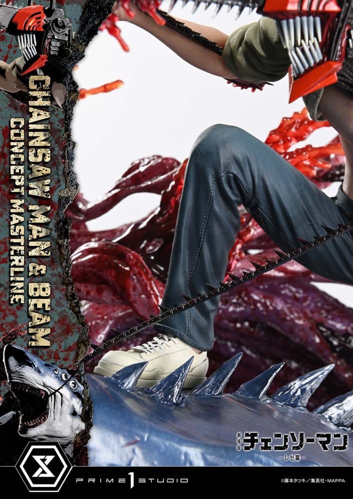 Chainsaw Man Concept Masterline Series Estatua 1/6 Chainsaw Man & Beam 73 cm