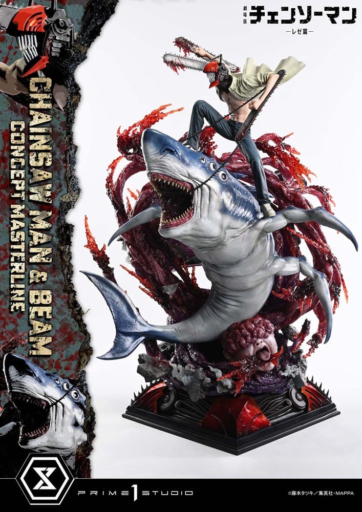 Chainsaw Man Concept Masterline Series Estatua 1/6 Chainsaw Man & Beam Bonus Version 73 cm Frikytopia