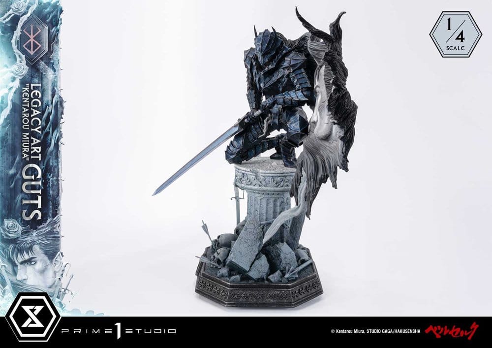 Berserk Legacy Art "Kentarou Miura" Estátua 1/4 Guts 74 cm