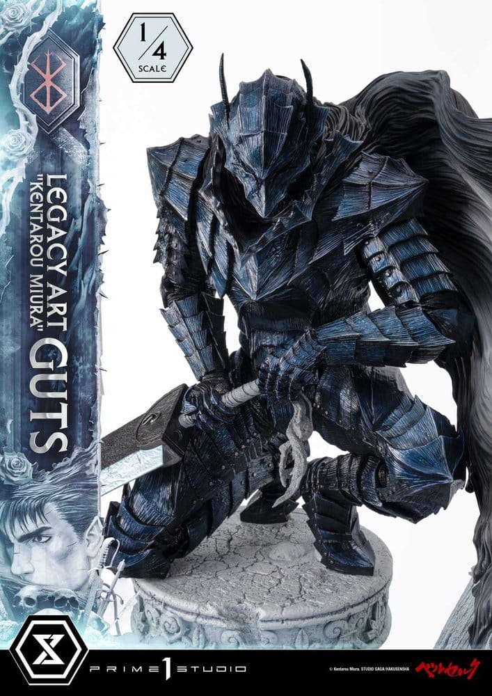 Berserk Legacy Art "Kentarou Miura" Estátua 1/4 Guts 74 cm