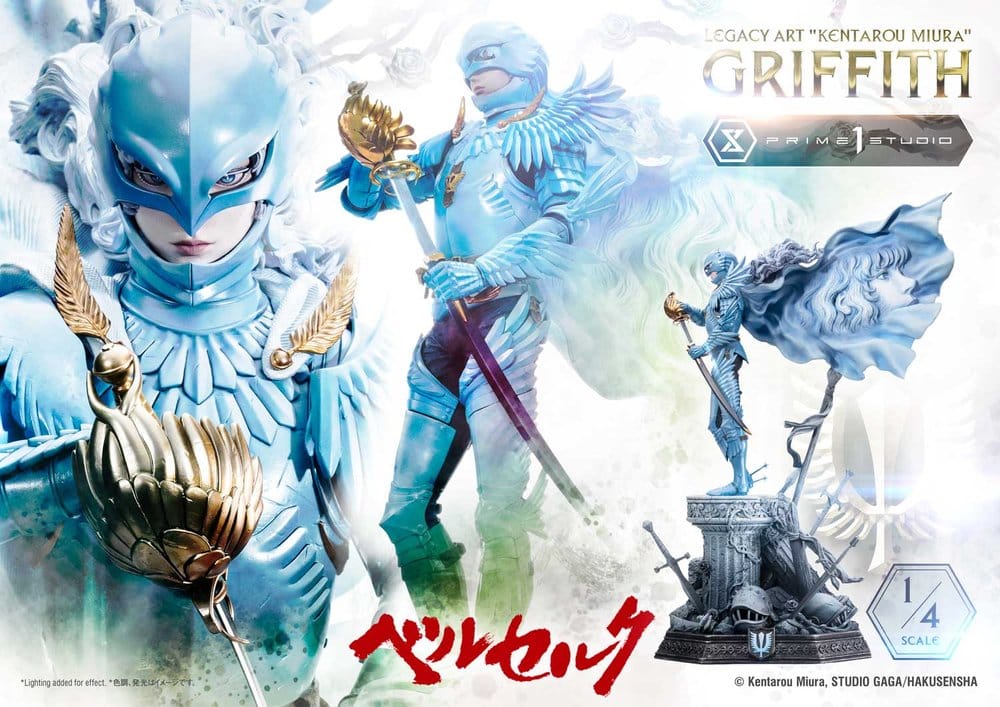Berserk Legacy Art "Kentarou Miura" Estátua 1/4 Griffith 93 cm