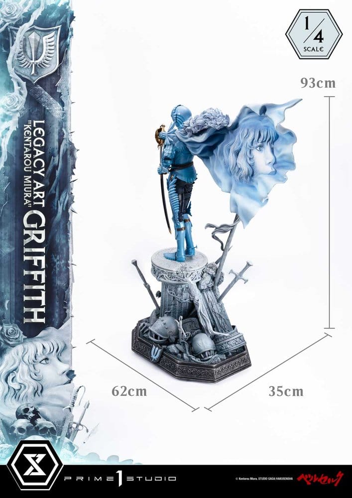 Berserk Legacy Art "Kentarou Miura" Estátua 1/4 Griffith 93 cm
